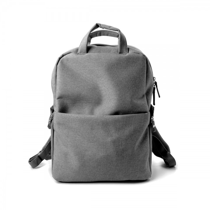 Promosyon Modern Gri Sırt Çantası Logolu Kumaş Laptop Çantası